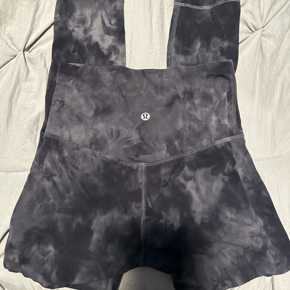 Lululemon leggings diamond dye grey/black